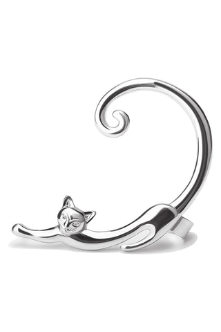 Stretching Cat Ear Clip Earrings