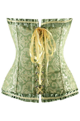 Green Tapestry Overbust Corset