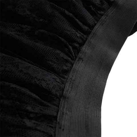 Black Victorian Multi Layered Skirt