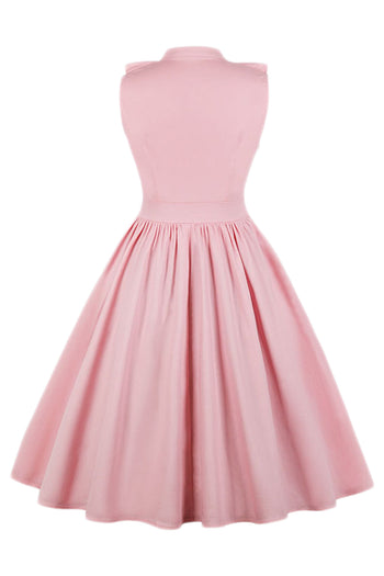 Pink Ruffled Falbala Summer Dress