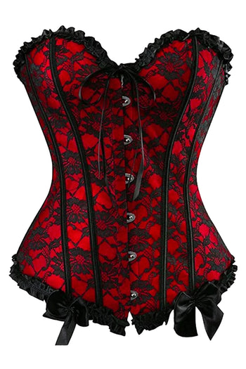 Siren Red and Black Burlesque Corset