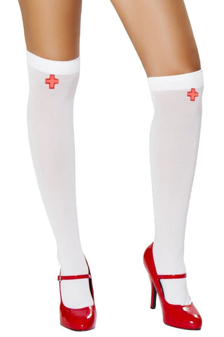 Roma White Nurse Stockings