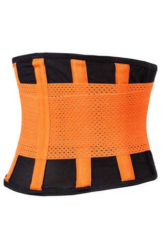 Orange Neoprene Body Shaper Belt