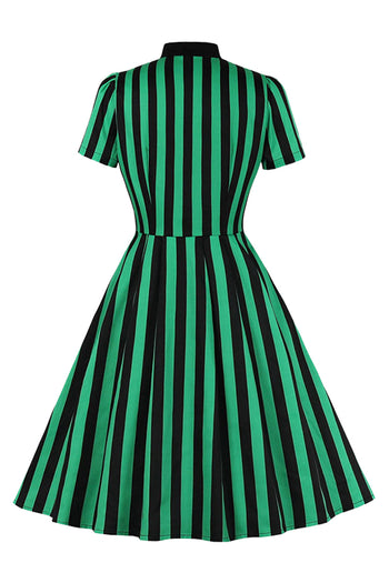 Green Pinup Collar Dress
