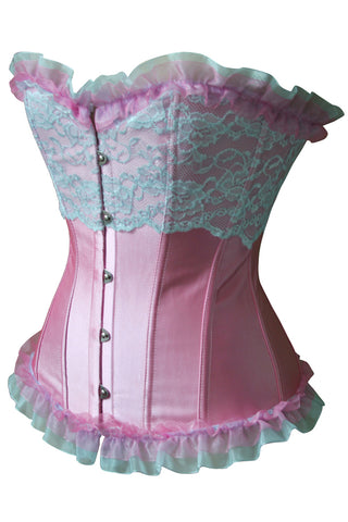 After Five Pink Ruffles and Lace Corset