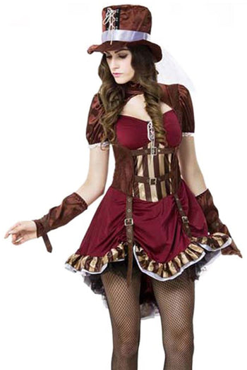 Brown Burlesque Steampunk Costume