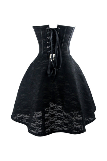 Floral Gothic Corset Dress