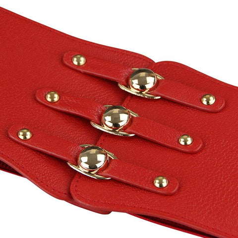 Atomic Leather Waistband Corset Belt
