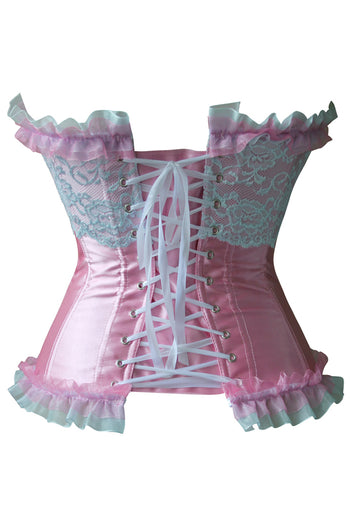 After Five Pink Ruffles and Lace Corset