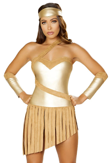 Roma 3-Piece Golden Muse Costume