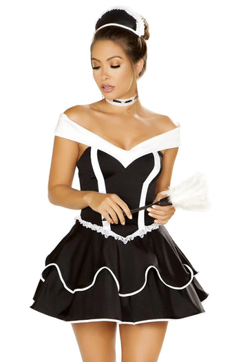 4-Piece Flirtatious Chamber Maid Costume
