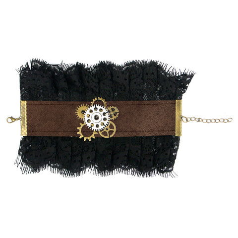 SteampunkGothic Floral Lace Bracelet