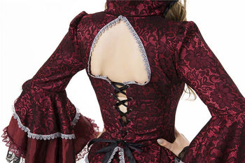 Atomic Victorian Red and Black Vampire Costume