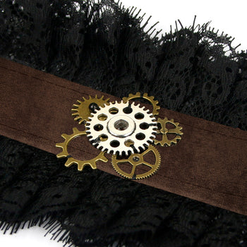 SteampunkGothic Floral Lace Bracelet