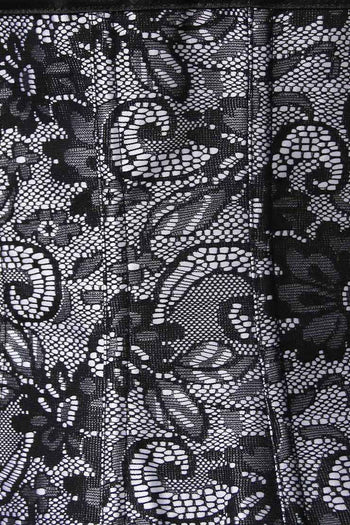 Floral Lace Gothic Underbust Corset