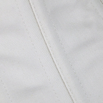 White Steel Boned Cotton Overbust Corset