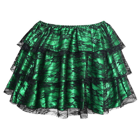 Atomic Royal Green Lace Corset and Skirt Set