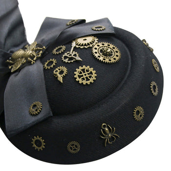 Victorian Beetle Bowler Hat Fascinator