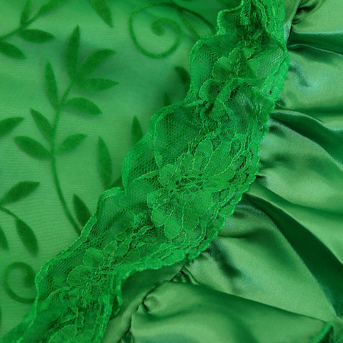 Atomic Lace and Satin Branch Skirt