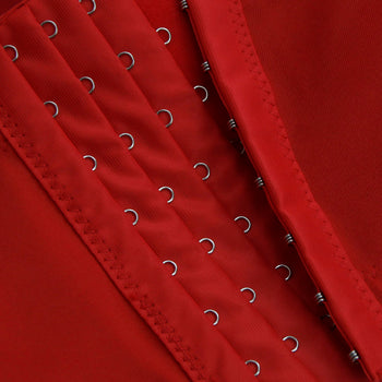 Red PU Leather Clubwear Crop Top