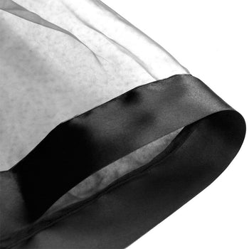Black Double Layered Victorian Organza Skirt