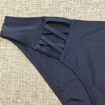 Black Basic Sporty Bikini Set