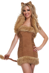 Brown Furry Lioness Costume