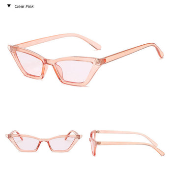 Atomic Clear Pink Small Cat Eye Sunglasses