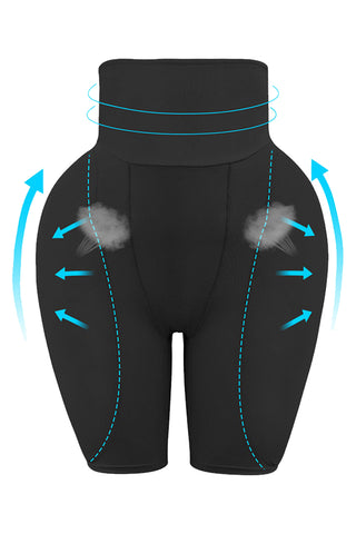 Atomic Black Cropped Shapewear Underwear | Butt Lifter Shapewear