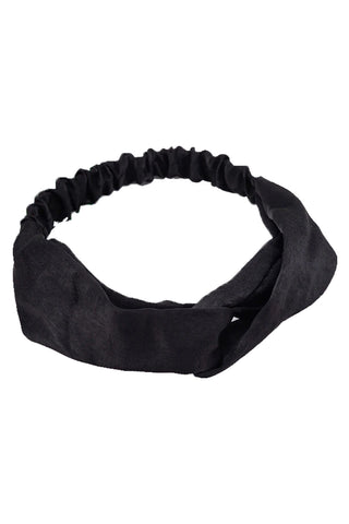 Atomic Black Cross Elastic Headband |  Rockabilly Headband | Retro Headband