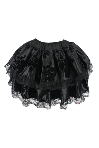 Atomic Black Elastic Gothic Skirt