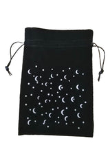 Atomic Black Moon and Star Drawstring Pouch