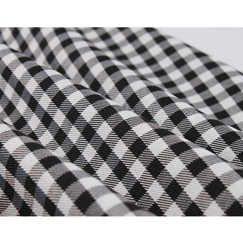 Atomic Black and White Checkered Flared Skirt | Fall Fashion Skirt | Retro Skirt