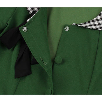 Atomic Green Vintage Peter Pan Midi Dress | Retro Rockabilly Outfit 