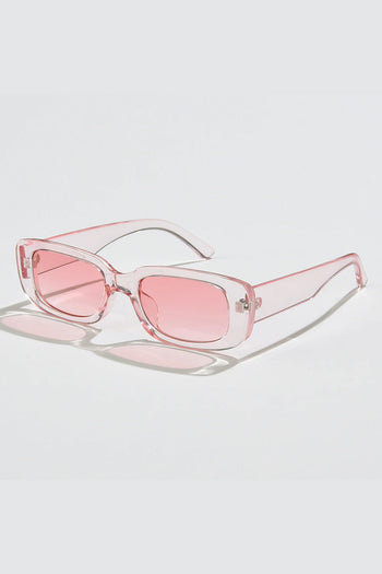 Wear the Atomic Pink Vintage Retro Rectangle Small Sunglasses for a spectacular look. This pair of sunglasses features a small rectangle frame design, gradient lens, and it's light on the nose.