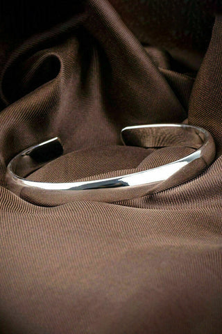 Atomic Silver Open Bracelet Bangle Cuff