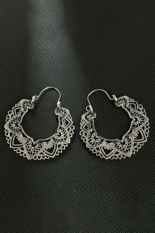 Atomic Vintage Carving Drop Earrings