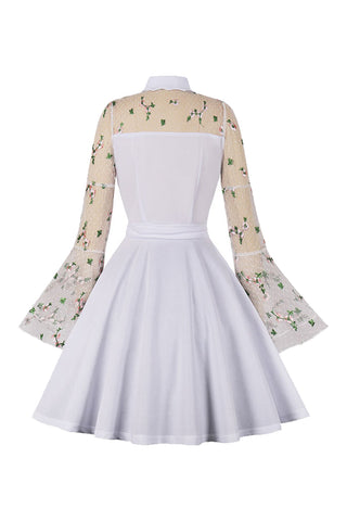 Atomic Vintage White Floral Party Dress