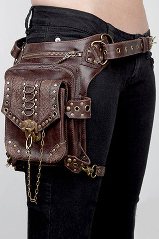 Brown Leather Holster Bag