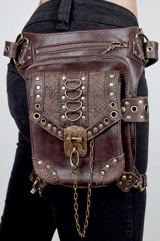 Brown Leather Holster Bag