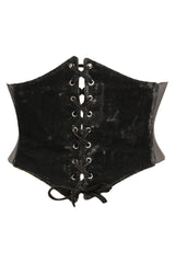 Lavish Premium Velvet Black Corset Belt Cincher | Gothic Corset Outfit | Velvet Corset Waist Cincher