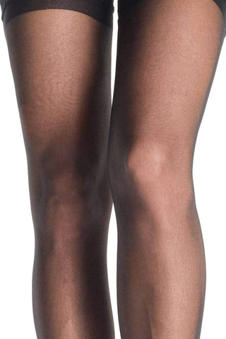 Leg Avenue Black Plus Size Thea Garter Belt Thigh Highs | Plus Size Stockings