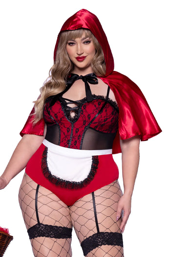 Leg Avenue Plus Size Naughty Miss Red Hood Costume