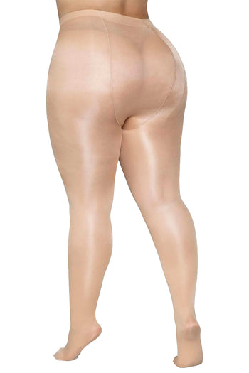 Leg Avenue Plus Size Nude Opaque Sheer To Waist Tights