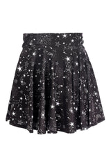Premium Celestial Print Stretch Lycra Skirt