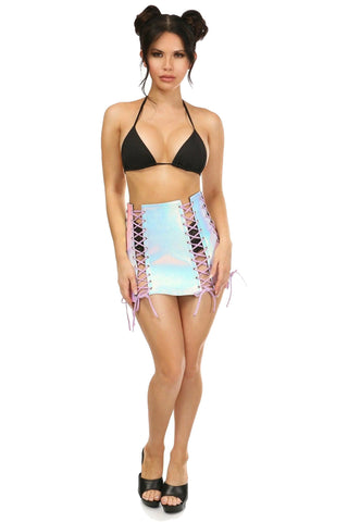 Premium Mermaid Holo Lace-Up Skirt