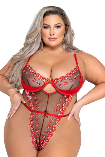 Roma Plus Size Sweet & Sticky Teddy Lingerie