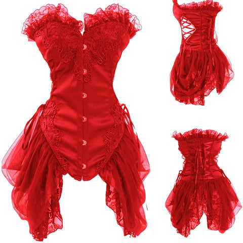 Atomic Red Vintage Inspired Bustier Corset