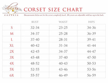 Lavish Size Chart